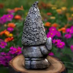 Fantasy Gnome Sculpture Concrete Scandinavian Figure Front Door Decor Handmade Ornament Gnome Lover Gift Cement Pixie Statue - thumbnail 4