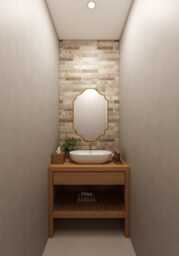 Italian Scalloped Brass Mirror - Unlacquered Vanity Or Bathroom