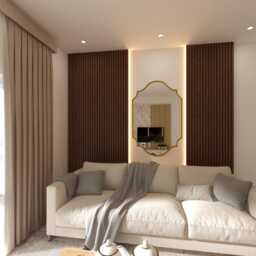 Italian Scalloped Brass Mirror - Unlacquered Vanity Or Bathroom - thumbnail 2