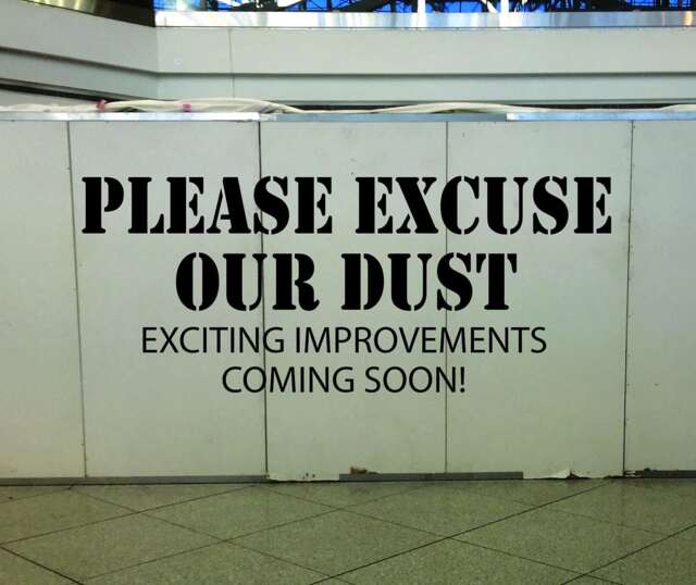 Please Excuse Our Dust Wall Decal Sticker. Construction Wall Decal, Safety Decal