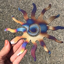 Metal Sunburst Wall Hanging 7 - thumbnail 3