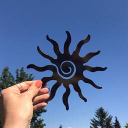 Metal Sunburst Wall Hanging 7 - thumbnail 2