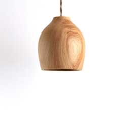 Rustic Wood Pendant Light For Kitchen Island Hanging Lamp - thumbnail 2