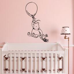 Winnie The Pooh Wall Decal Classic Bear & Piglet Sticker - Baby Nursery & Room Decor Q253 - thumbnail 1