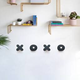 Black Wooden Letters Wall Hooks For Nursery, Personalised Sign Letters Coat Rack, Any Name & Letter Clothing Rack - thumbnail 1