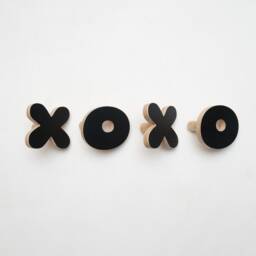 Black Wooden Letters Wall Hooks For Nursery, Personalised Sign Letters Coat Rack, Any Name & Letter Clothing Rack - thumbnail 3