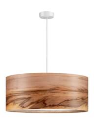 Wood Pendant Light - Wooden Lampshade Veneer Lamp Dining Room Lighting Hanging Chandelier Housewarming Gift