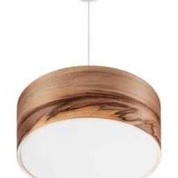 Wood Pendant Light - Wooden Lampshade Veneer Lamp Dining Room Lighting Hanging Chandelier Housewarming Gift - thumbnail 3