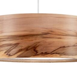 Wood Pendant Light - Wooden Lampshade Veneer Lamp Dining Room Lighting Hanging Chandelier Housewarming Gift - thumbnail 2