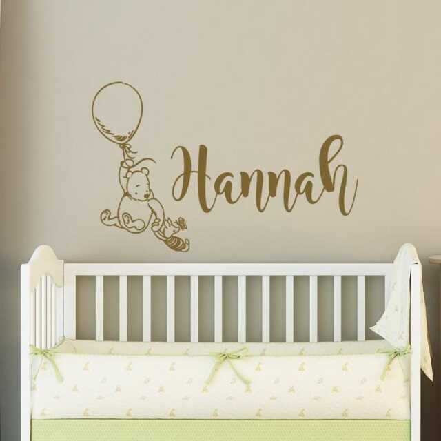 Personalized Baby Name Wall Decal Nursery Decor Ww182 - image 1