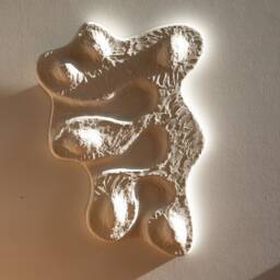 Japandi Wall Art For Wabi Sabi Sculpture Lover, Textured Plaster Artwork, Sculptural Art, Organic Shapes Abstract Bas Relief - thumbnail 2
