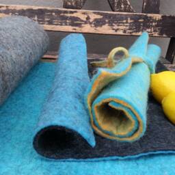 Sitting Mats To Go, Variations On Turquoise - thumbnail 4