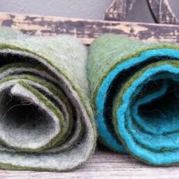 Sitting Mats To Go, Variations On Turquoise - thumbnail 3