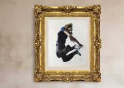 Girl Jumping Oil Painting Fine Art Canvas Print By James Coates - thumbnail 1