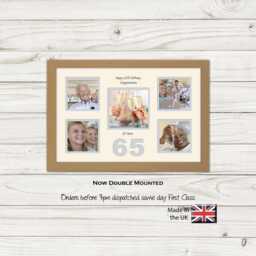 65Th Photo Frame Word Birthday Special Gift 5Sqbox-970D By Photos in A Word - thumbnail 1