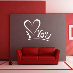 I Love You Valentinesday Wall Decal - Vinyl Car Id003 - thumbnail 1