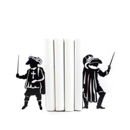 Musketeers Metal Bookends French History Decor - thumbnail 2
