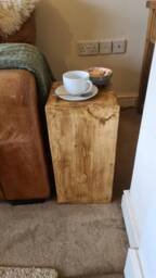 Chunky Reclaimed Wooden Stand/Occasional Table - thumbnail 4