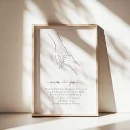 Mother To Son Personalized Wall Art Print - Mom & Child Portrait Framed Or Unframed - thumbnail 2