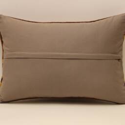 Vintage Kilim Lumbar Pillow Cover, Wool Boho Cushion - 14x20 In - thumbnail 4