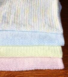 Hand Knit Baby Blanket - The Classics - thumbnail 1