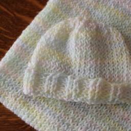 Hand Knit Baby Blanket - The Classics - thumbnail 3