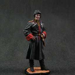 Tin Soldier 54 Mm Scale 1/32 Historical Miniature Second World War. Cossack Of The 1448Th Self-Propelled Artillery Regiment, 1944-45, Ussr - thumbnail 3