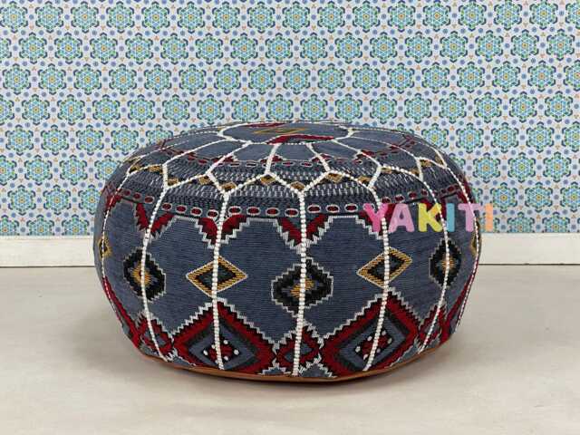 Authentic Ottoman Seating, Handmade Moroccan Pouf, Bohemian Home D??cor, Artisan-Made For Cozy Interiors, Luxury Pouf - image 1