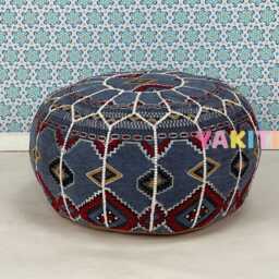 Authentic Ottoman Seating, Handmade Moroccan Pouf, Bohemian Home D??cor, Artisan-Made For Cozy Interiors, Luxury Pouf - thumbnail 2