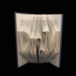 Dr.w - Doctor Phd Graduate Graduation Gift Professor 3 Letters Folded-Book Art Sculpture Unique Custom Personalized - thumbnail 4