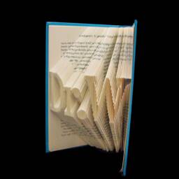 Dr.w - Doctor Phd Graduate Graduation Gift Professor 3 Letters Folded-Book Art Sculpture Unique Custom Personalized - thumbnail 2