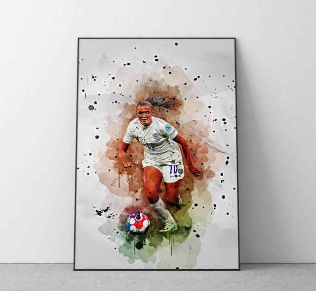 Georgia Stanway Poster - Women's World Cup Football Wall Art Print Ref #409 - image 1