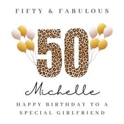 Personalised Girlfriend 50Th Birthday Candle Gift Hamper Prints W - thumbnail 4