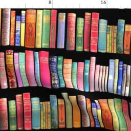 Vintage Bookshelf Curtain Panel - Books Novelty Retro Victorian Library Custom Antique By Magentarosedesigns - thumbnail 4