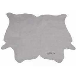 Black & White Cowhide Rug - Natural Hair-On Leather - 55x52 Inches - thumbnail 4