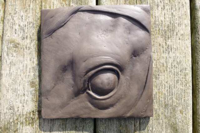 Horse Study # 2 Concrete Art Sculpture Tile - image 1
