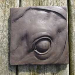 Horse Study # 2 Concrete Art Sculpture Tile - thumbnail 2