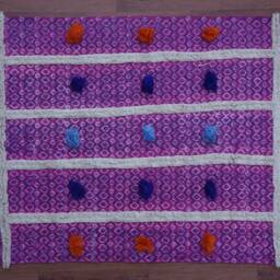 Hand Block Printed Rug, 45x64 Inch, Pink Woven Dhurie, Bohemian Kilim Indigo Rug For Home Decor Cp-06 - thumbnail 2