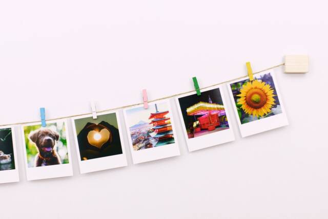 Photo Display Colorful Mini Clothespins, Jute Twine, Wall Decor - image 1