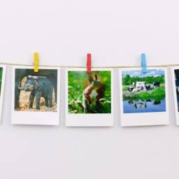 Photo Display Colorful Mini Clothespins, Jute Twine, Wall Decor - thumbnail 2