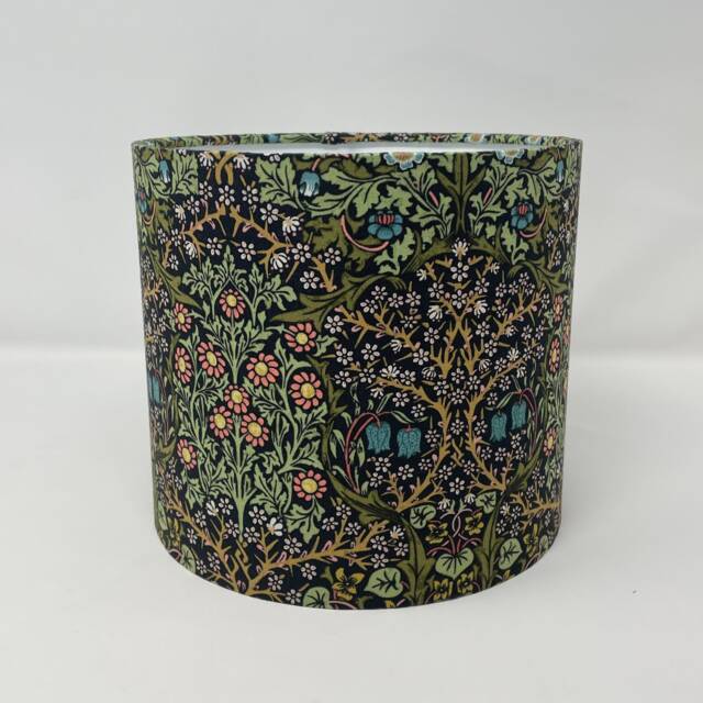 Blackthorn Charcoal Drum Lampshade in A William Morris Design - image 1