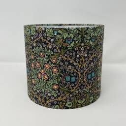 Blackthorn Charcoal Drum Lampshade in A William Morris Design - thumbnail 1
