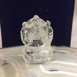 Brazilian Crystal Ganesha - Natural Gemstone Idol Carving - thumbnail 3