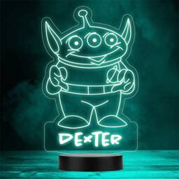 Alien Personalised Gift Colour Changing Led Lamp Night Light - thumbnail 1