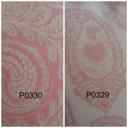 2 Patterns Paisley, Wildrose Pink.petal Pink.white.nursery.girls Room.ladies.her.pillow Covers.toss Pillows.slipcovers.nursery Decor - thumbnail 3
