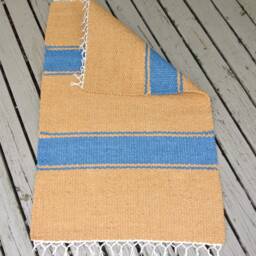 "Hand Woven Cotton Rug - 24"" X 37" - thumbnail 2