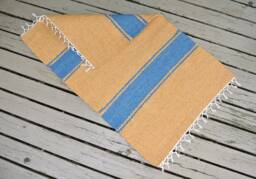 "Hand Woven Cotton Rug - 24"" X 37" - thumbnail 1