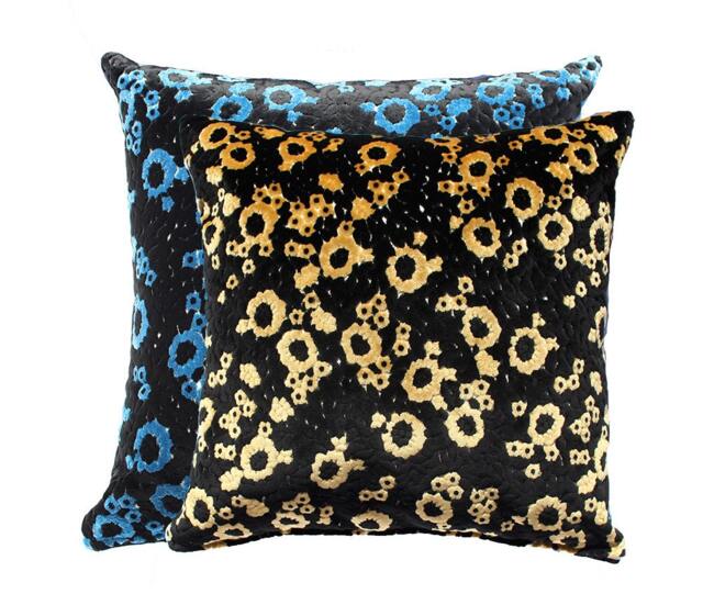Velvet Floral Pillow Cover - image 1