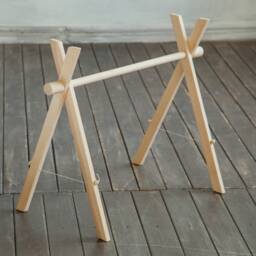 Baby Gym, Wooden Baby Gym Frame, Play Activity Mat Toddler - thumbnail 2
