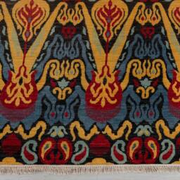 8x10 Rug Colorful Modern Hand Knotted Ikat 100% Wool #589 - 242x300 cms. Free Shipping - thumbnail 2